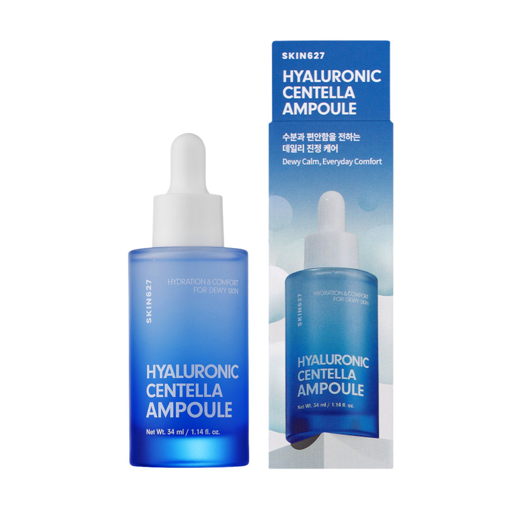 skin627-nawilzajaco-kojaca-ampulka-hialuron-cica SKIN627 HYALURON CENTELLA Ampule | Hydrating booster Ampoule 34ml - Image 1
