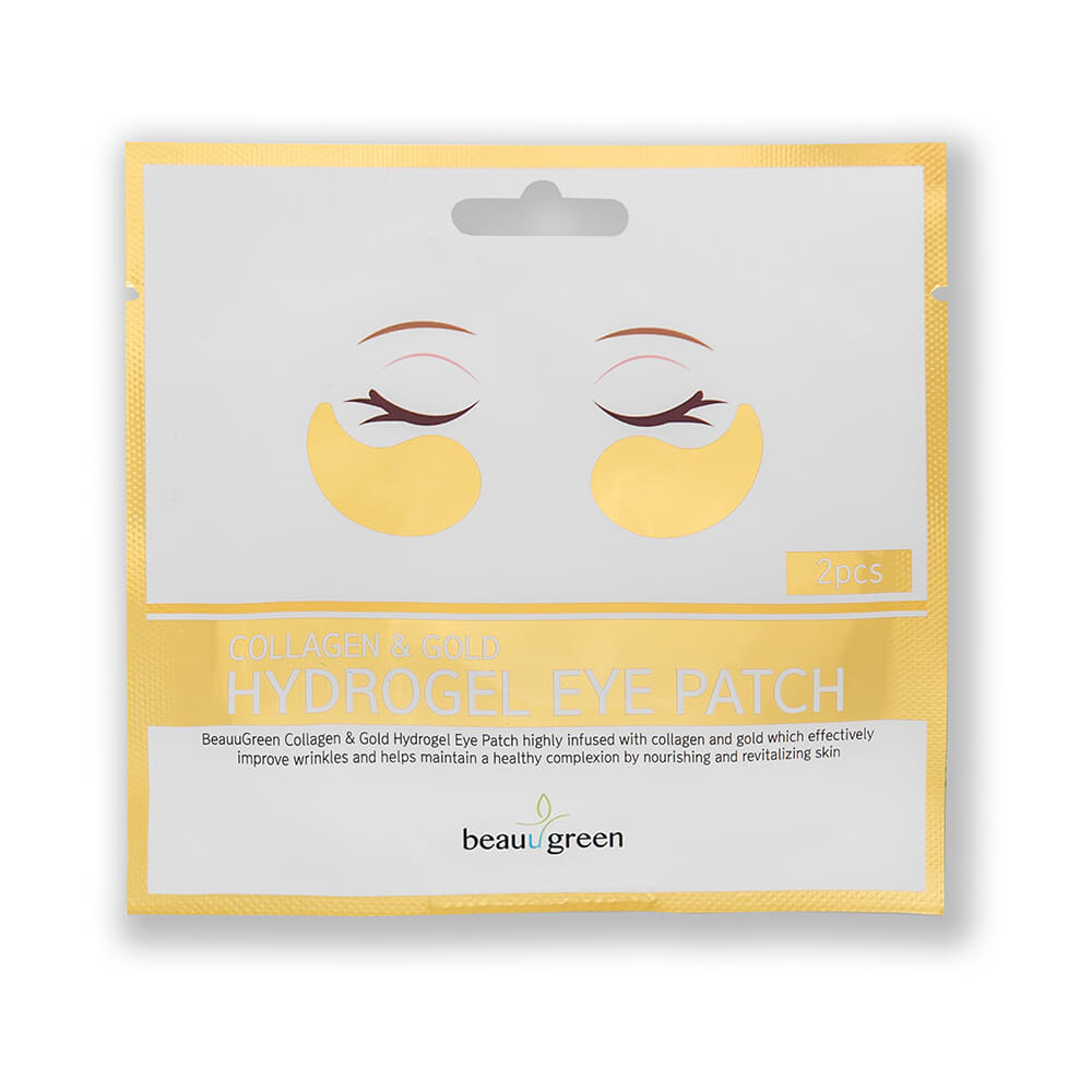 BEAUUGREEN COLLAGEN & GOLD HydroGel Eye Patch 1 BEAUUGREEN – COLLAGEN & GOLD HydroGel Eye Patch set, 4 g - Image 1
