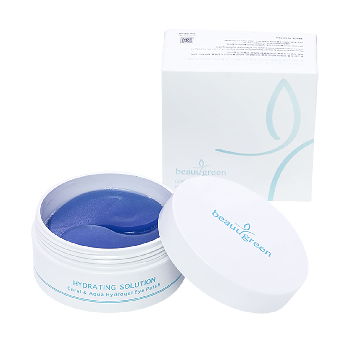 BEAUUGREEN Coral & Aqua HydroGel Eye Patches (MID) 1 BEAUUGREEN – Coral & Aqua HydroGel Eye Patch (MID), 60 pcs. - Image 1